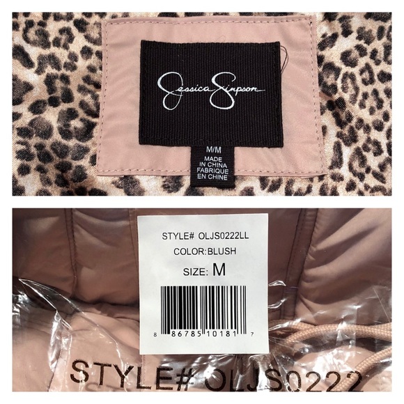 JESSICA SIMPSON Blush Sherpa Hooded Anorak Jacket - Picture 12 of 16